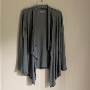 Blue Striped Coldwater Creek Long Sleeve Cardigan